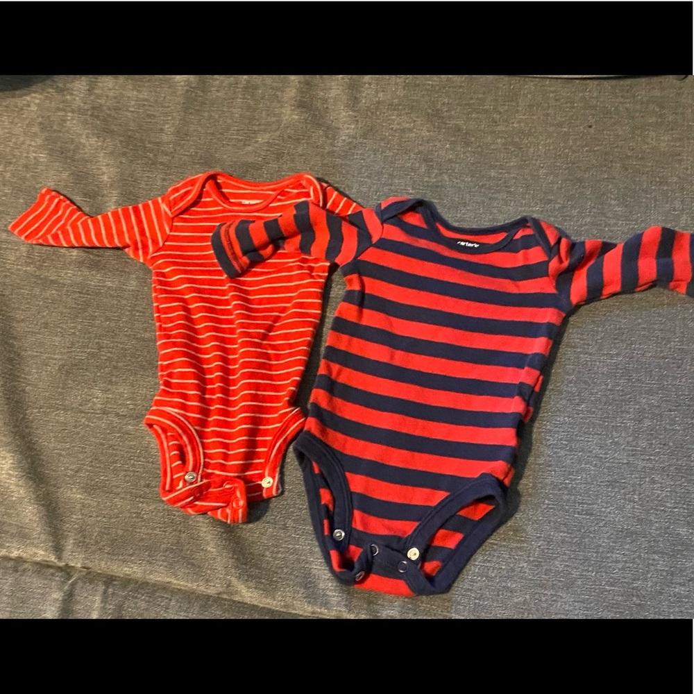 Two Carter’s Onesies. Size 3 months